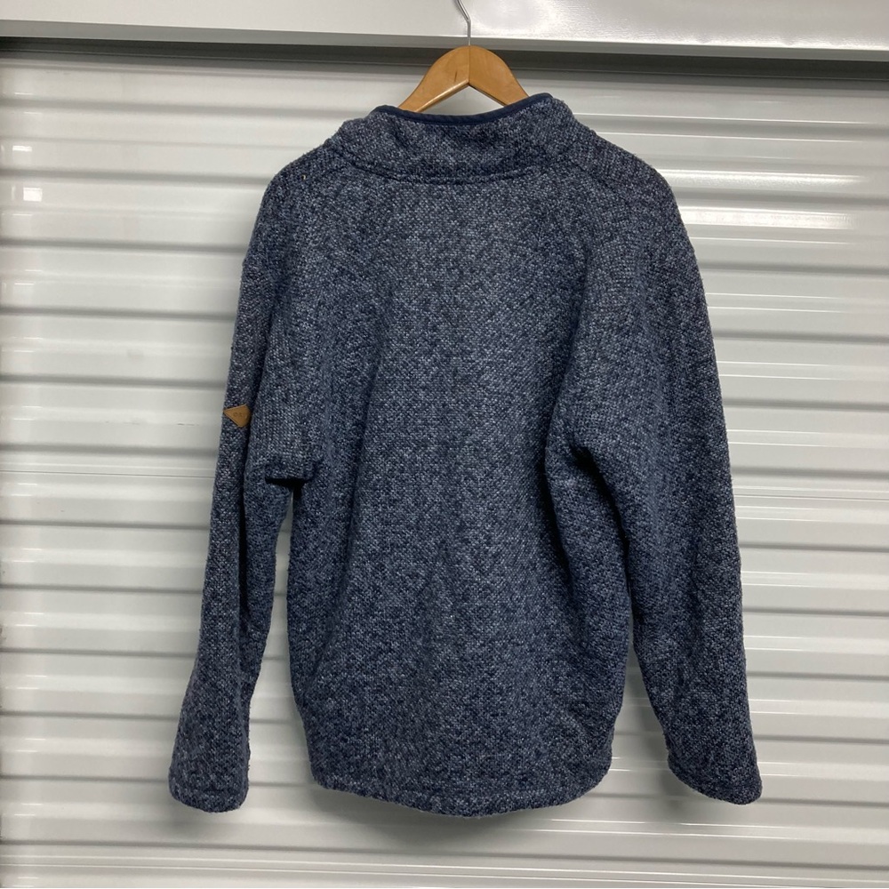 Orvis Heathered Blue Zip-Up Sweater - Picture 8 of 13
